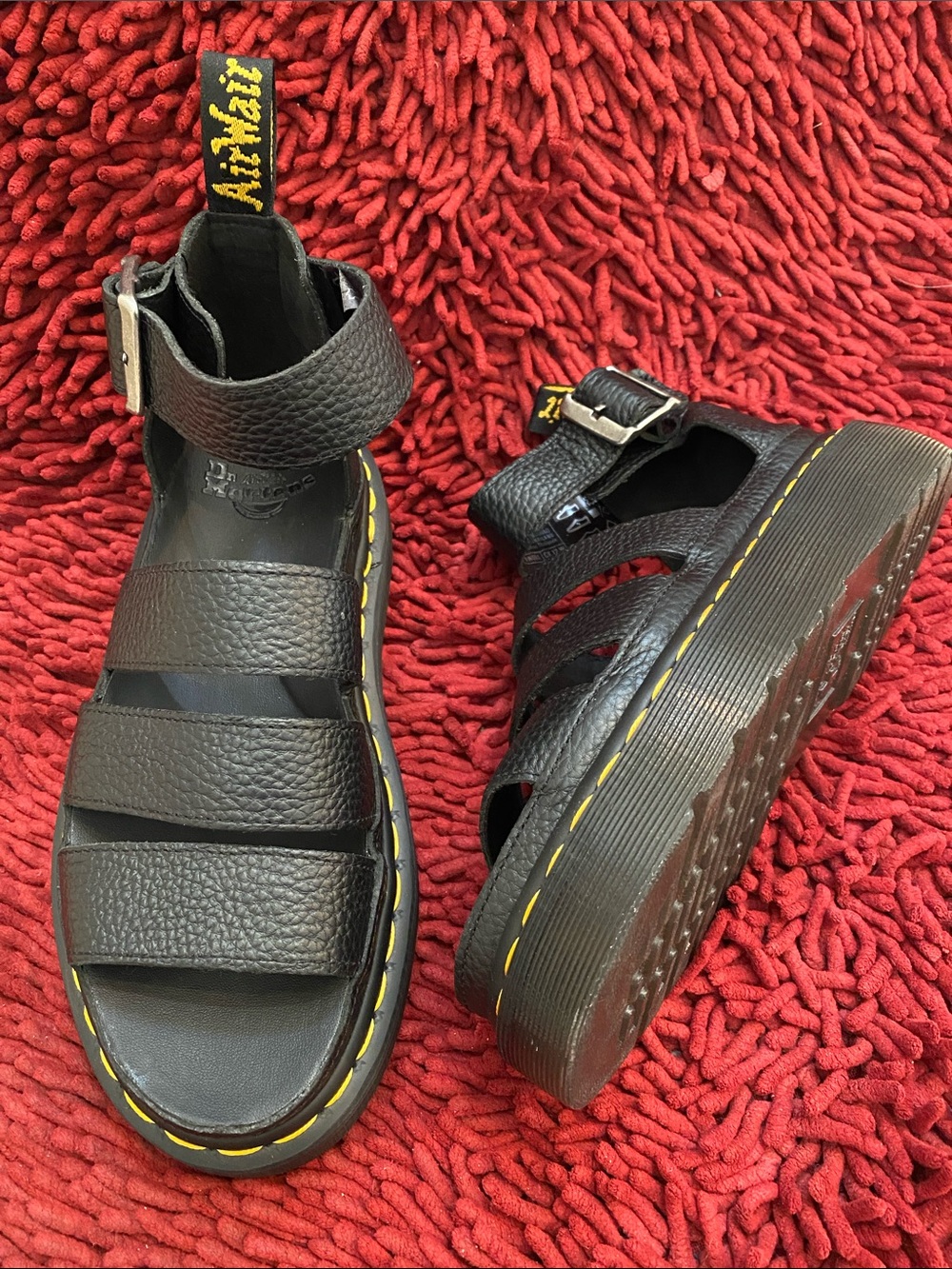 Dr. Martens CLARISSA II QUAD Blk leather CHUNKY Platform